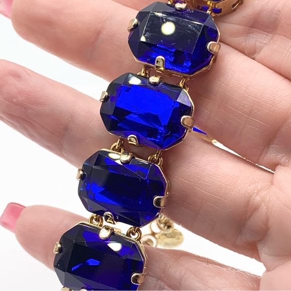 J. Crew Blue Jeweled Bracelet - Picture 2 of 4